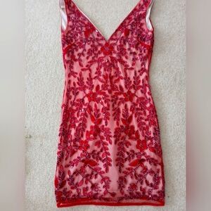 Beaded Mroon Altar’d State Dress Size S.  FL